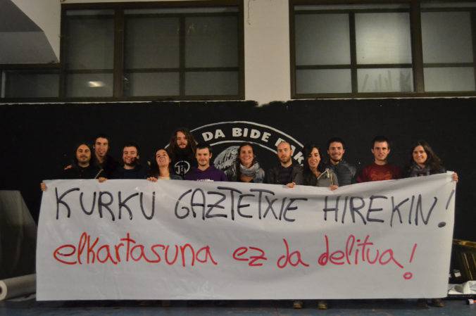 Gaztetxeko kideek ere babesa agertu diote Eneko Ibarguren 'Kurku'-ri