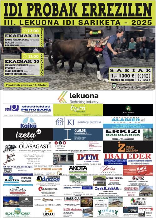 Idi proba: III. Lekuona sariketa