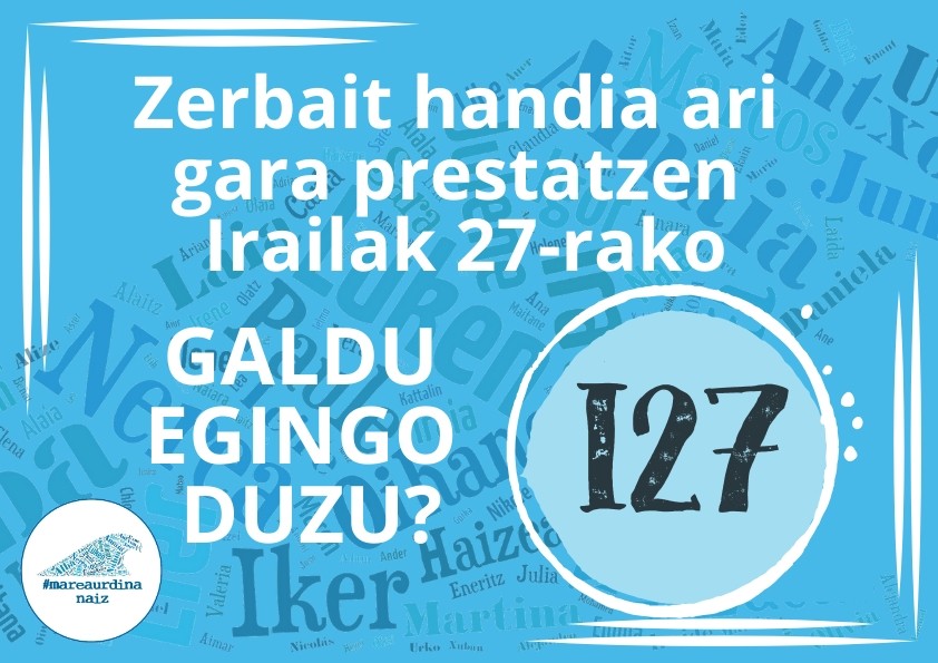 Irailaren 27rako 'zerbait handia' prestatzen ari da Marea Urdina