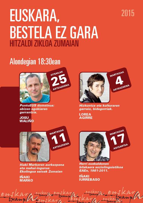 Puntueus domeinuari buruzko hitzaldia gaur Alondegian