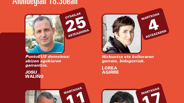 Puntueus domeinuari buruzko hitzaldia gaur Alondegian