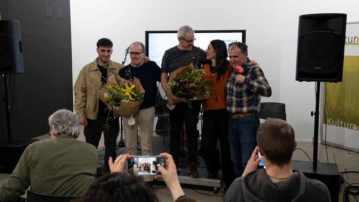 Lehen lana jendaurrean aurkeztu du Karlos Iriartek