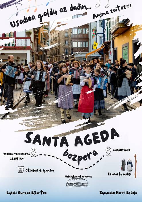 Santa Ageda bezperako eskea