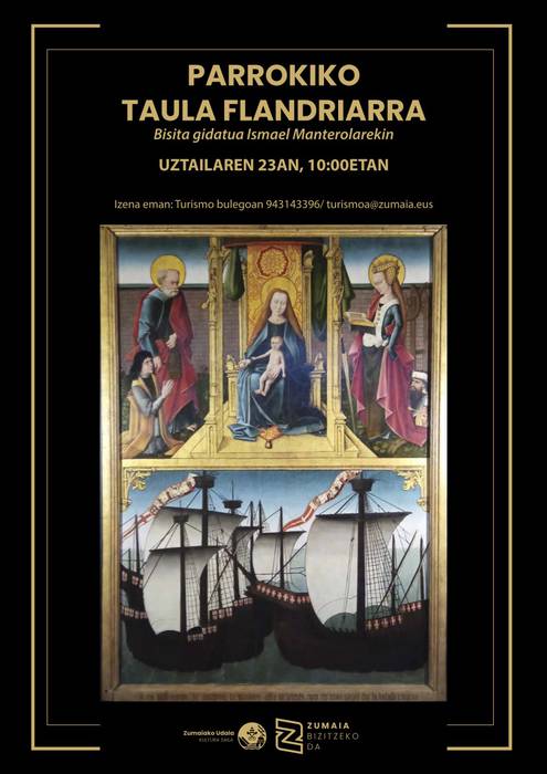 Parrokiko taula flandriarra ezagutzeko bisita gidatua