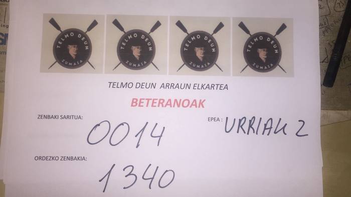 Telmo Deuneko beteranoen zozketak badu zenbaki irabazlea