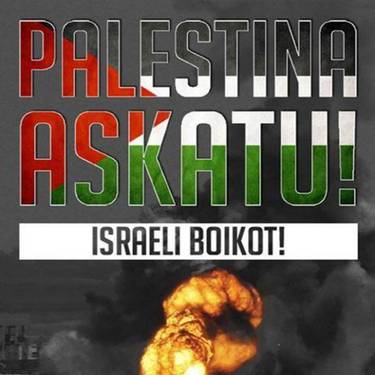 Elkarretaratzea: 'Palestina askatu. Israeli boikot!'