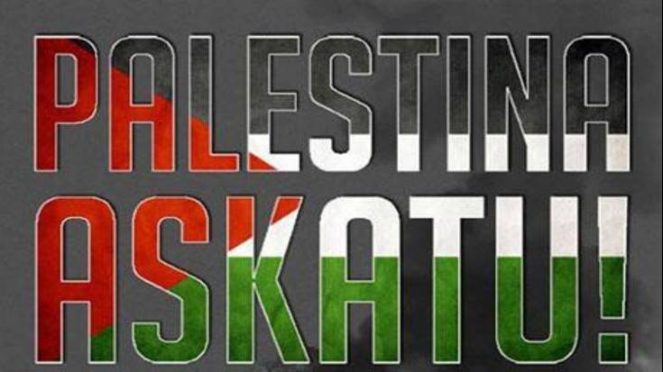 Elkarretaratzea: 'Palestina askatu. Israeli boikot!'