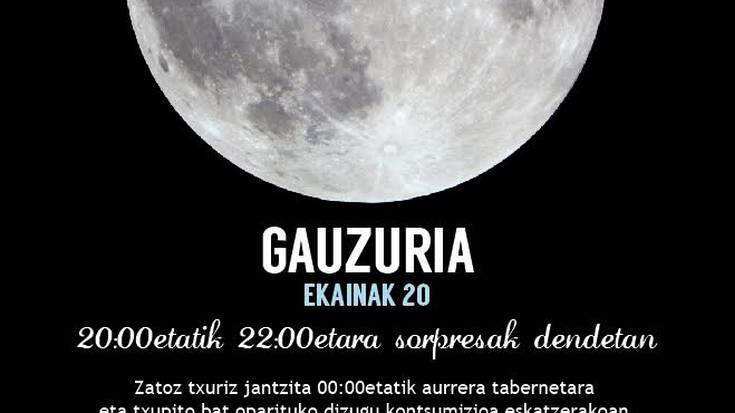 'Gau zuria' egingo da larunbatean, merkatariek antolatuta