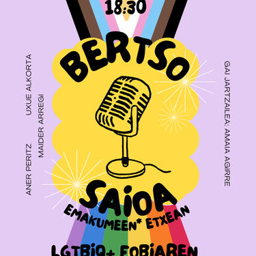 Bertso saioa: 'LGTBIQ+ fobiaren aurka' bertso saioa