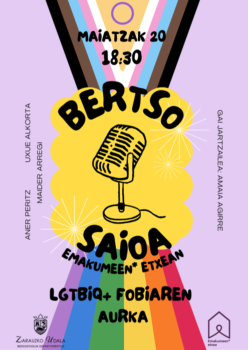 Bertso saioa: 'LGTBIQ+ fobiaren aurka' bertso saioa