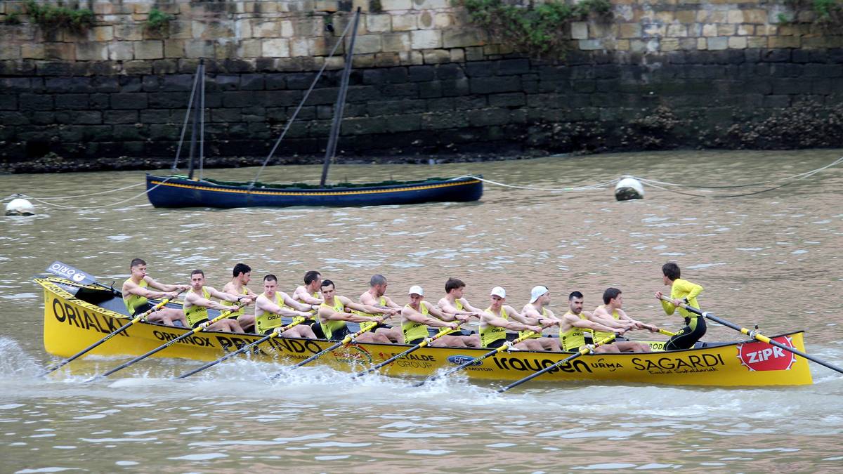 Orio bigarren eta Getaria hirugarren, San Pedroko XVII. Test Estropadan