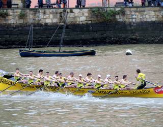 Orio bigarren eta Getaria hirugarren, San Pedroko XVII. Test Estropadan