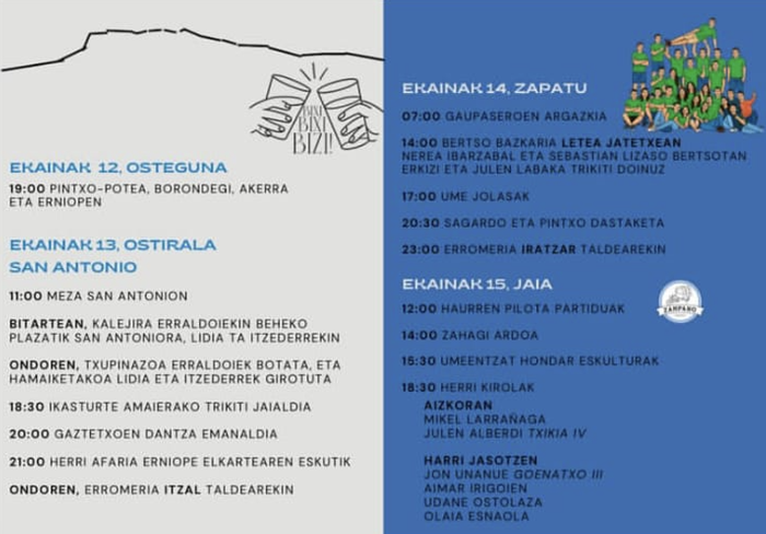 San Antonio jaiak