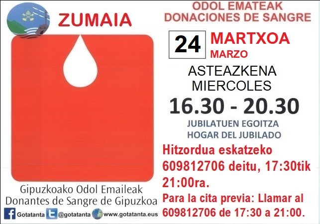 2021eko Zumaiako Odol Emaileen bigarren ateraketa