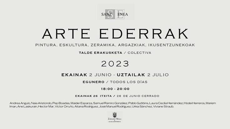 Arte Ederren fakultateko ikasleen talde erakusketa