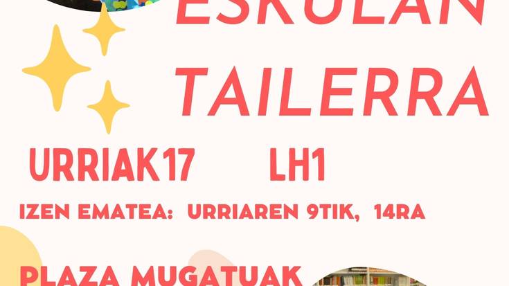 Eskulan Tailerra LH1eko haurrentzat