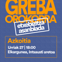 Asanblada: azaroaren 11ko greba orokorra