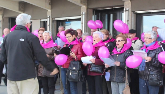 Puxika arrosak bularreko minbizia dutenen alde