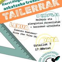 Tailerra: Herri mugimenduen korapiloak askatzeko hausnarketa