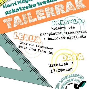 Tailerra: Herri mugimenduen korapiloak askatzeko hausnarketa