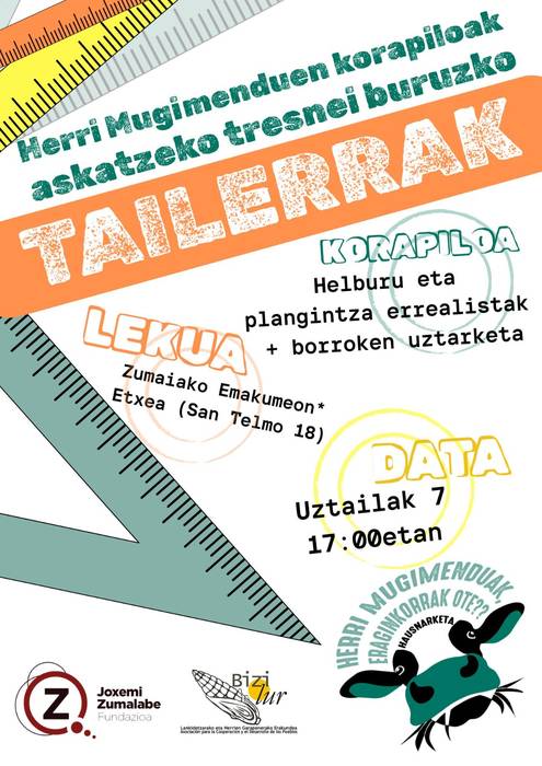 Tailerra: Herri mugimenduen korapiloak askatzeko hausnarketa