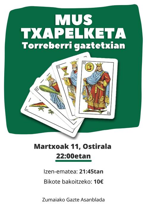 Mus txapelketa Torreberri gaztetxean
