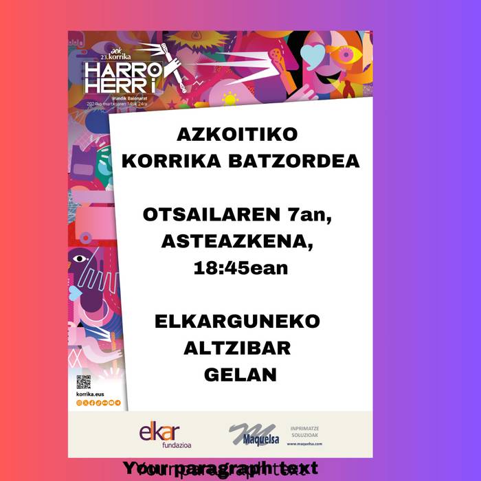 Korrika batzordearen bigarren bilera