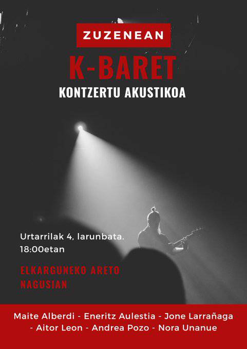 'K-baret' kontzertu akustikoa