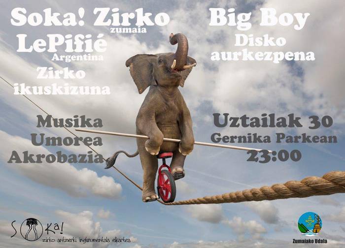 Zirkoa eta musika uztartuko dira gaur gauean Torreberrin