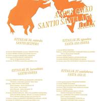 Arroagoian, Santio bezpera