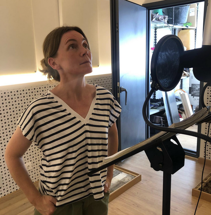 Nagore Aranburu eta Iñigo Aranbarri, 'Irati' filmaren lantaldean