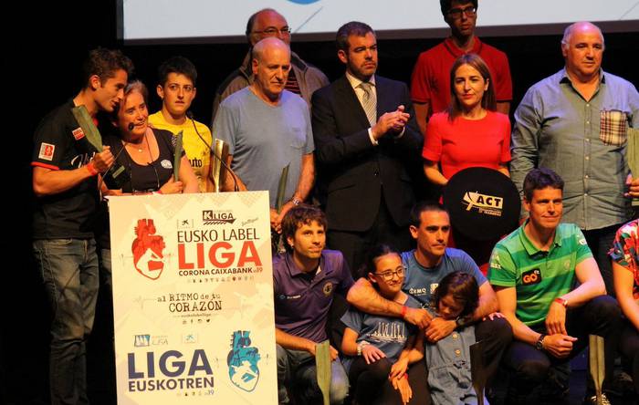Orbañanos, Olasagasti eta Etxegoien omendu dituzte TKEren galan