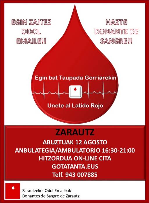 Abuztuko odol ematea