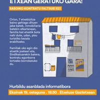Batzarra: Etxebizitza Sindikatuaren batzar informatiboa