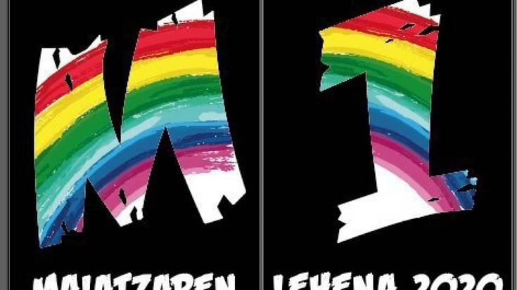 Gehiengo sindikalak aukeratu duen ikurra balkoietan jartzera dei egin dute ELAk eta LABek