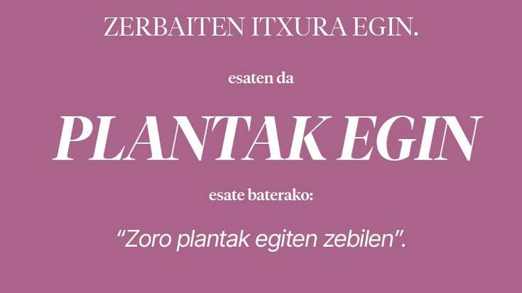 Plantak egin