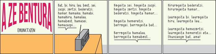 'Ehun(t)zen', Enoken gaurko zintan