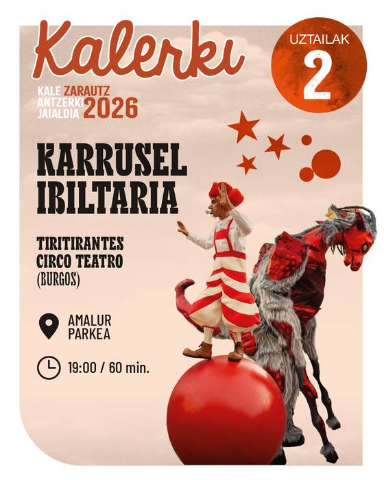 Kalerki 2026: Karrusel ibiltaria