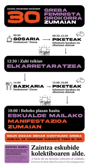 Greba feminista orokorreko egitaraua