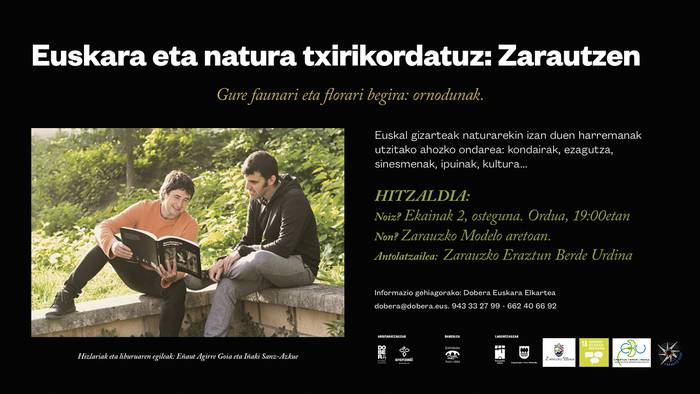 'Euskara eta natura txirikordatuz: Zarautz' hitzaldia