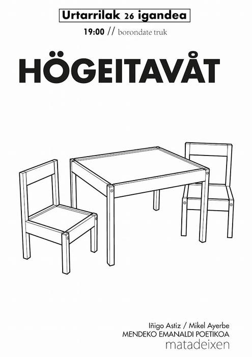 'Högeitavåt' poesia eta performance saioa