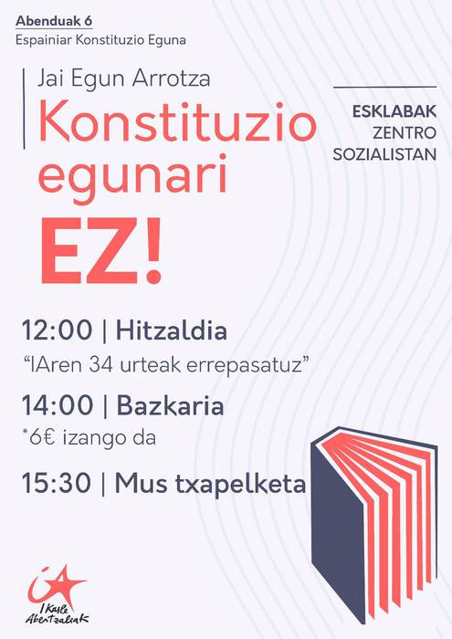 Hitzaldia, bazkaria eta mus txapelketa