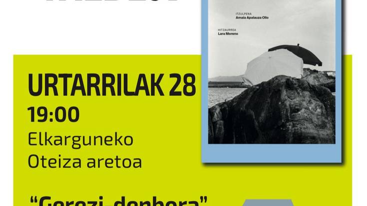 Azkoitiko Irakurle Taldearen saioa: 'Gerezi-denbora' liburua