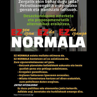 Hitzaldia: 'Petrolioa, gerrak eta trantsizio faltsuak'