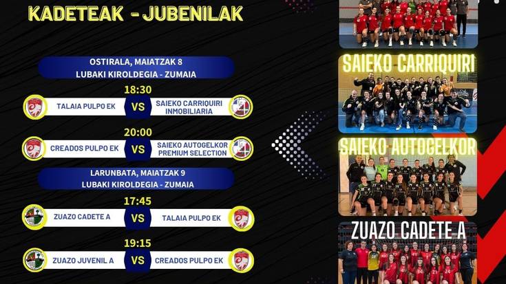Datorren denboraldian Euskal Ligan jokatzeko play offa Zumaian jokatuko da asteburu honetan