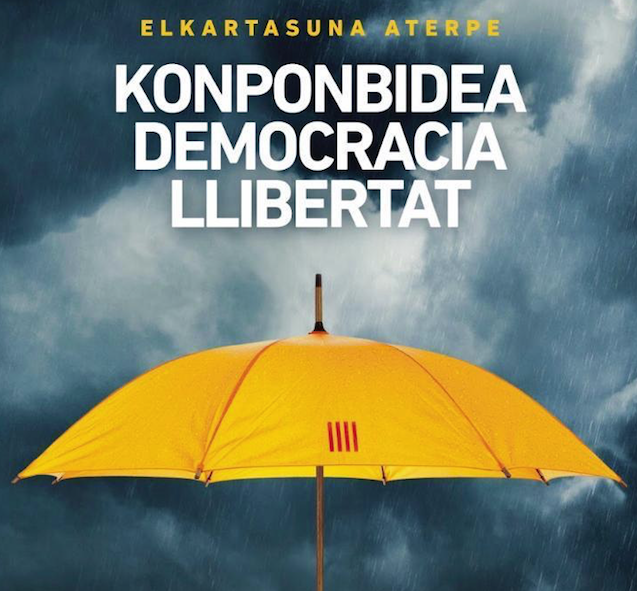 Kataluniako buruzagi independentistei babesa adierazteko, elkarretaratzeak egingo dituzte eskualdean