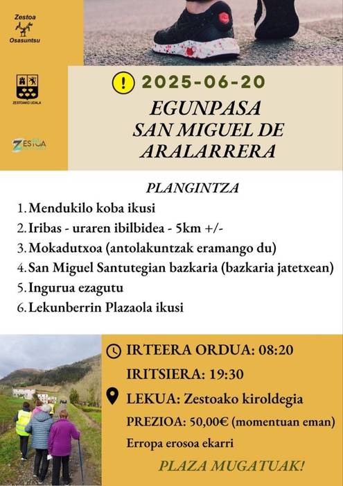 Egunpasa Aralarko San Migelera