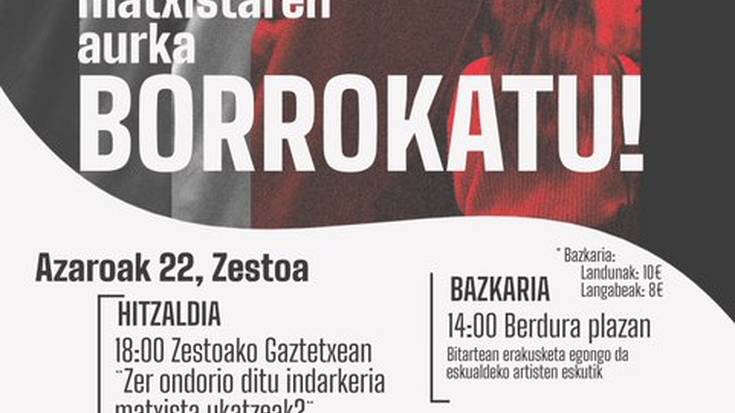 'Indarkeria matxistaren kontra borrokatu!' ekintzak