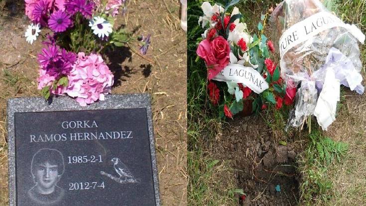 Gutuna: Gorka Ramosen oroitarria lapurtu dute