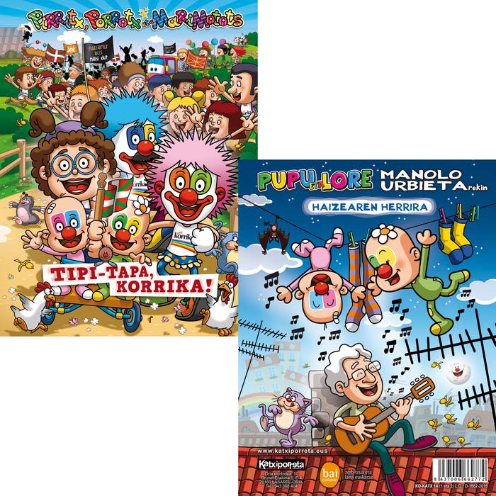 Zozketa: 'Tipi-tapa, Korrika!' eta 'Haizearen herrira'